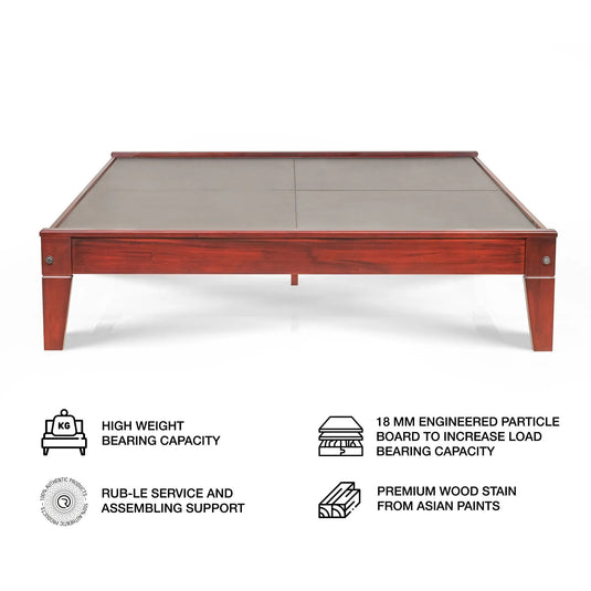 Front View of best selling Alpa Solid  Bed Frame