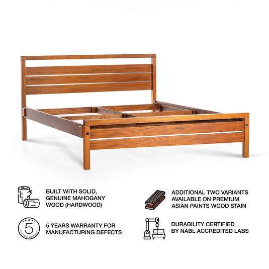 Side view of Aria Super Bed Frame for bedroom