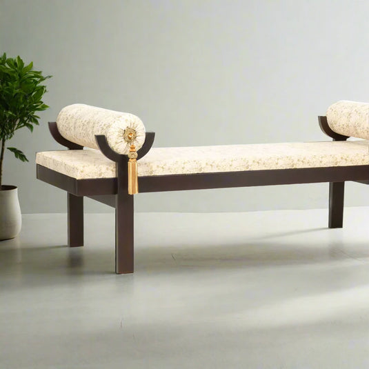 cozy companion love seat in a living room with a plant