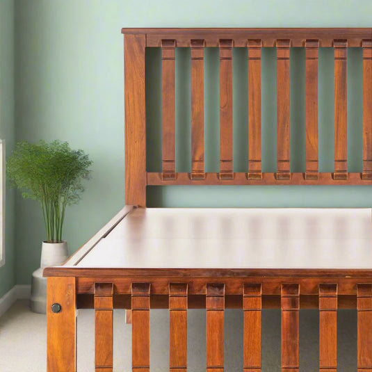 side part of Haven Teak Bed Frame