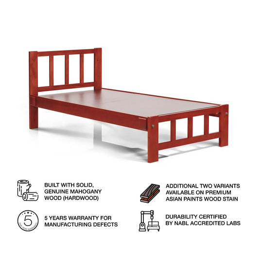 Solo Rosewood Single Small Bed
