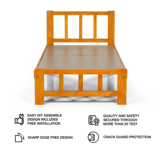 Solo Teak Single Bed