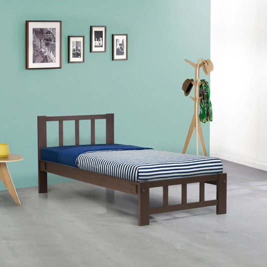 Solo Wenge Classic Single Bed - Rub - le