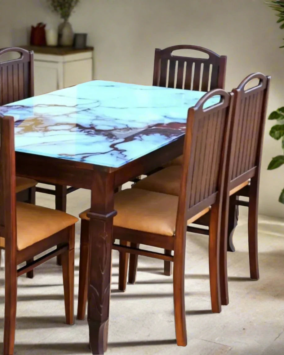 Tiara Dining Table Modern Marble Top Dining Table