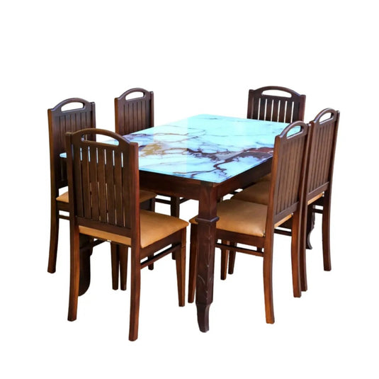 image of Tiara modern marble dining table
