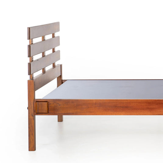Vida Super Solid Wood Bed Frame - Rub - le