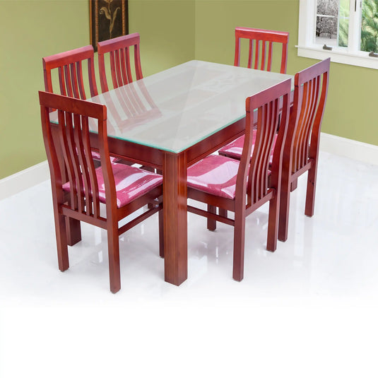 Zion - Nano Dining table set in a ight green background dining area