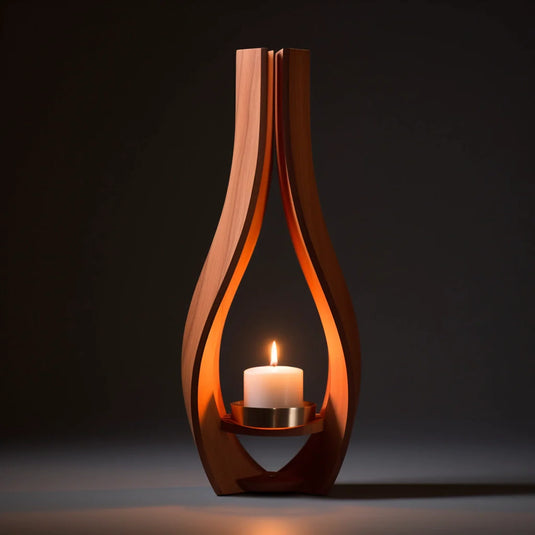 Stylish wooden candle Holder