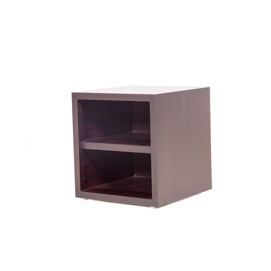 chocolate clor bed side box in the eco single bedroom furniture set