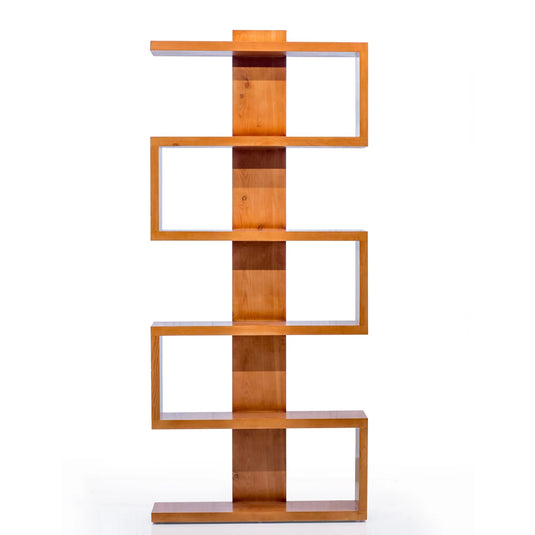 teak color zayn wooden boook shelf