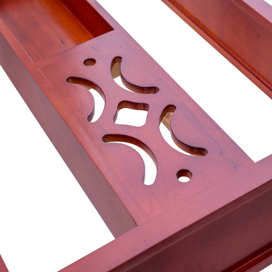 zoomed view of the design of zion dining table