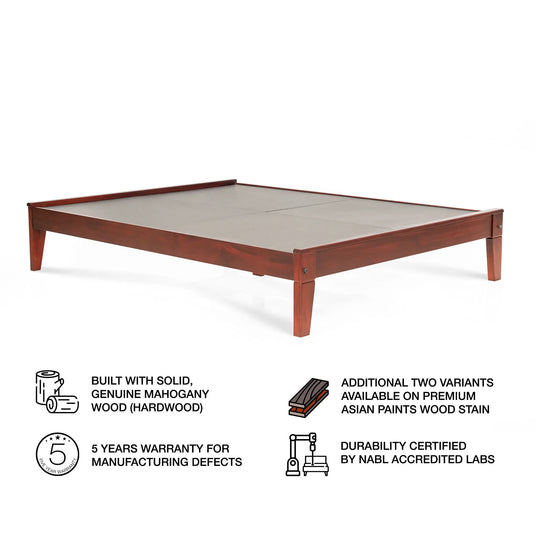 Alpa Fairshed Super Solid Wood Bed Frame right side View
