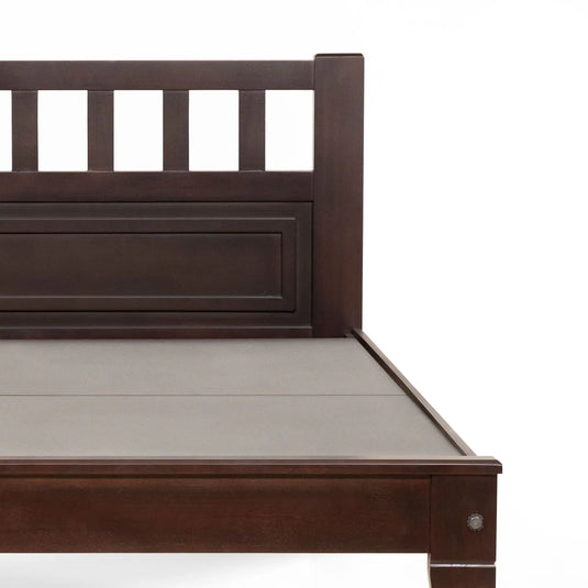 Elon Fairshed Super Solid Wood Bed Frame zoomed front view