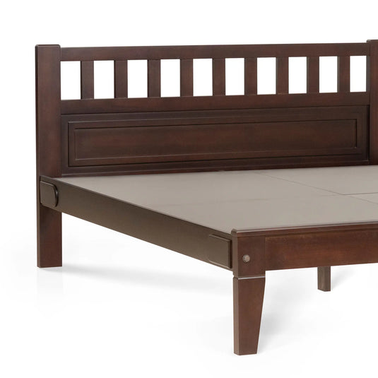 Elon Fairshed Super Solid Wood Bed Frame zoomed right side view