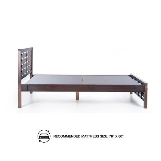 Enzo Fairshed Super Solid Wood Bed Frame right side