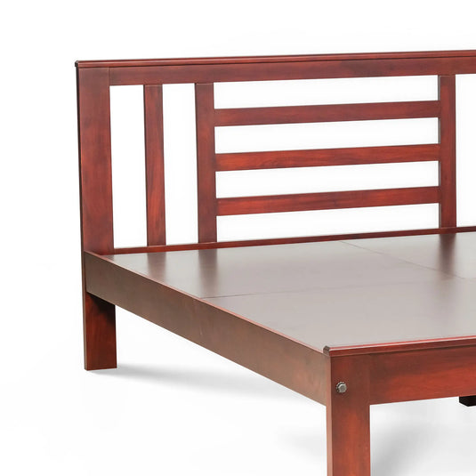 Fene Fairshed Super Solid Wood Bed Frame zooomed view
