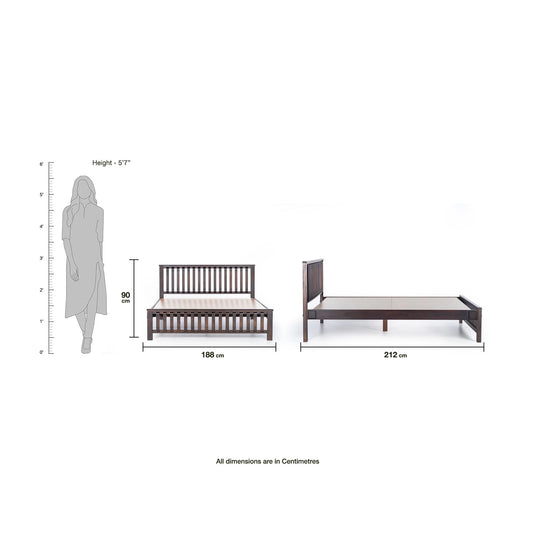 Haven oak bed frame dimensions