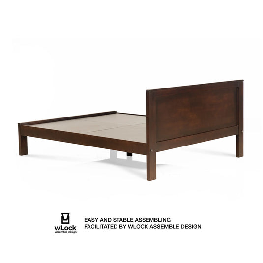 Shela Fairshed solid wood bed frame back view