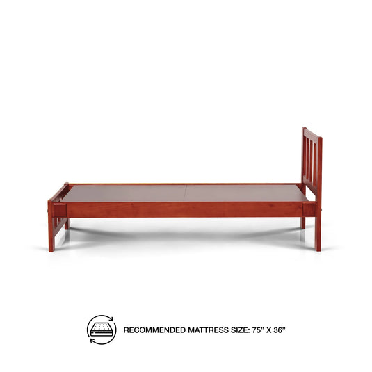 Solo Rosewood  Single Bed left side view